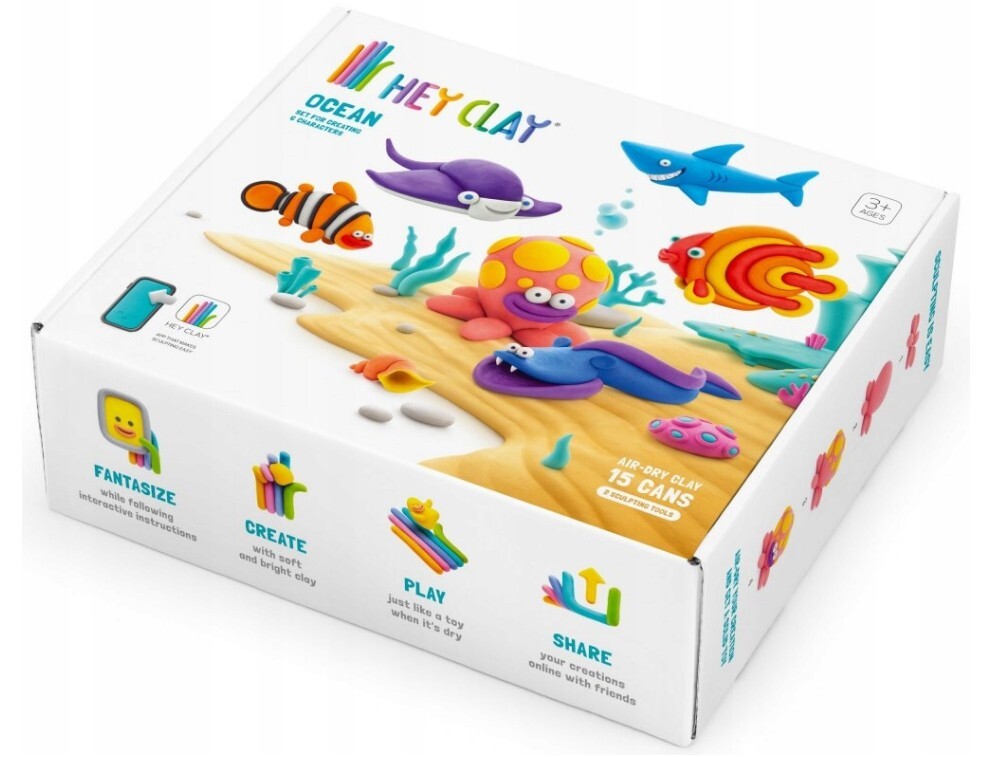 HEY CLAY Ocean Modelovacia hmota set, Oceán