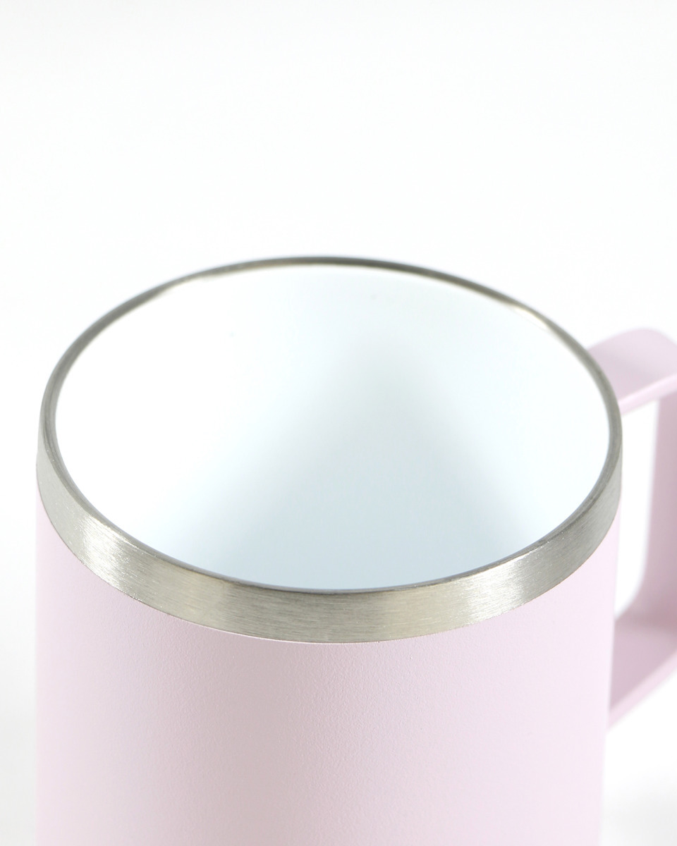 Runbott Mug Nerezový termohrnček s izoláciou, 400 ml, Pudrová Ružová