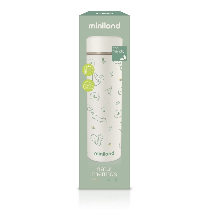 Miniland ECO-friendly Termoska pre dieťa 450ml, Veverička