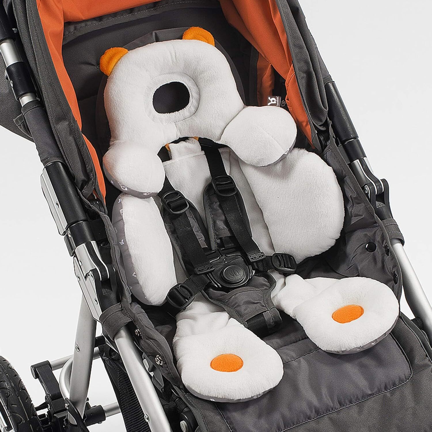 Benbat Body Support– Ergonomická obojstranná vložka do autosedačky a kočíka, biela