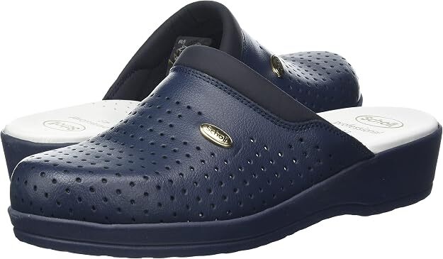 Scholl Clog Back Guard – Zdravotné pracovné dreváky Professional (Modré), veľ. 45
