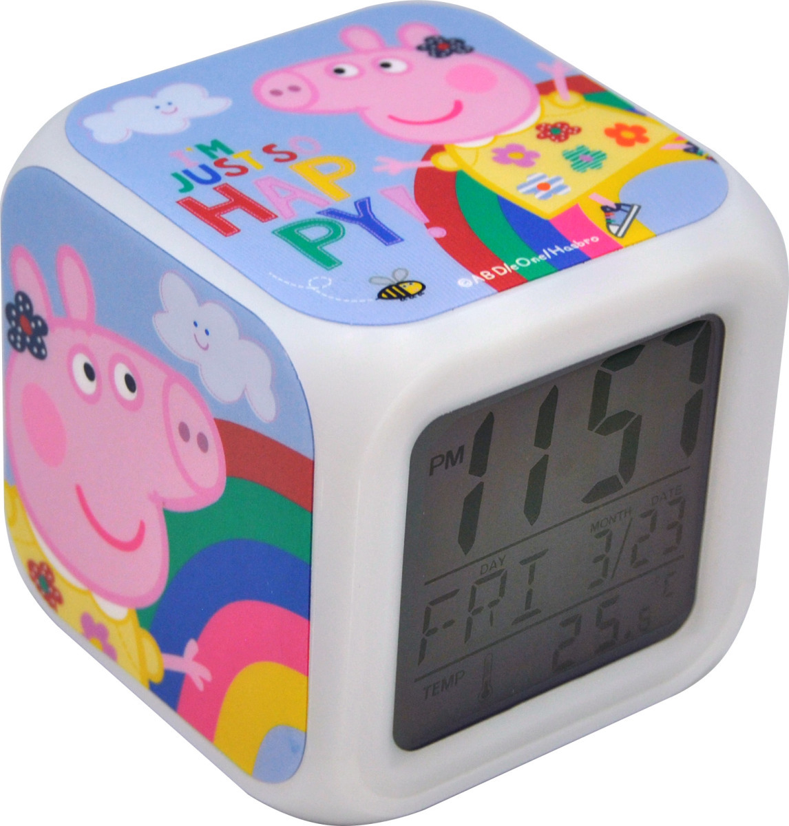 Kids Euroswan Hodiny kocka, Peppa Pig