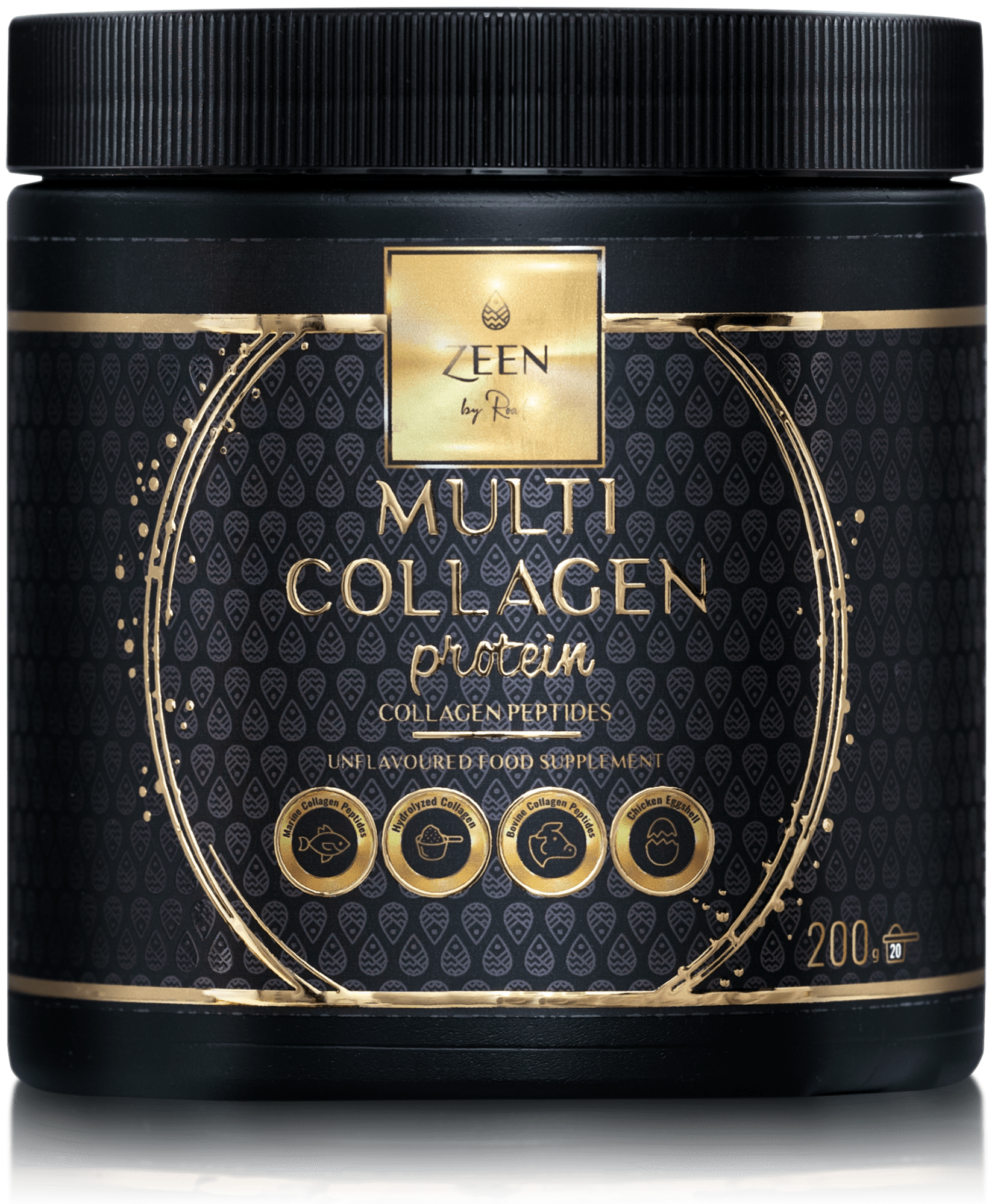 ZEEN Multi Collagen Protein 10 000mg, Výživový doplnok-Multikolagén, 230g (30 dávok)