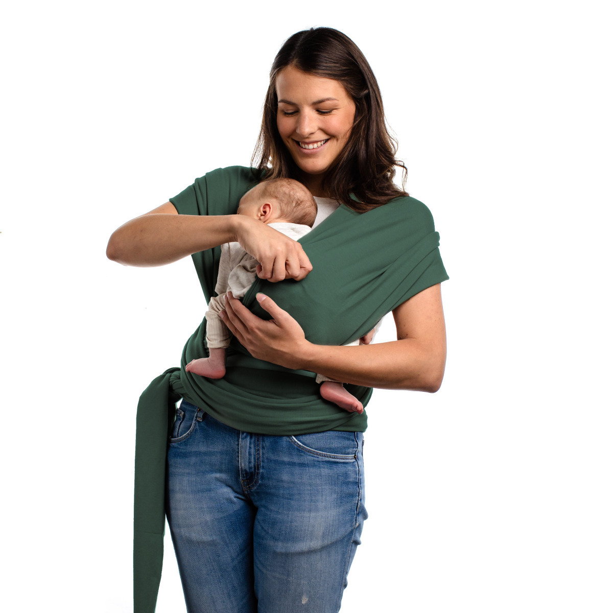 BOBA Wrap Bio Šatka na nosenie pre bábätká, zelená