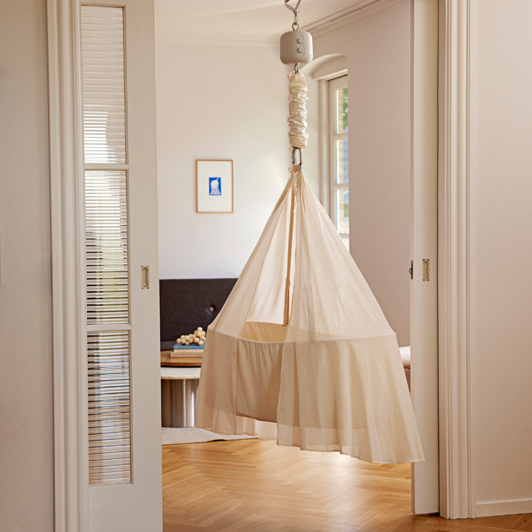 Membantu Závesná hojdacia postieľka (kolíska) – Béžová