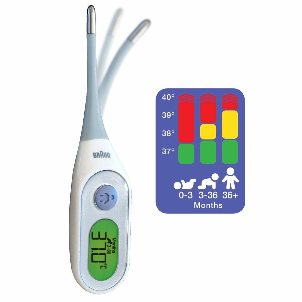 BRAUN PRT 2000 teplomer so systémom "AGE Precision" a s ohybnou špičkou