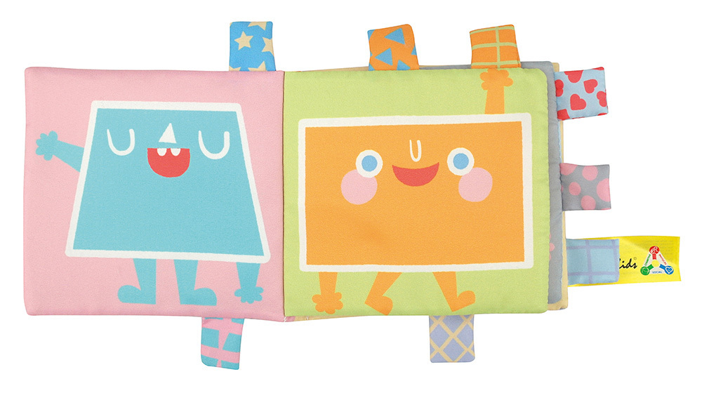 Ks Kids Obojstranná knižka na zavesenie na kočík/autosedačku - Shapes