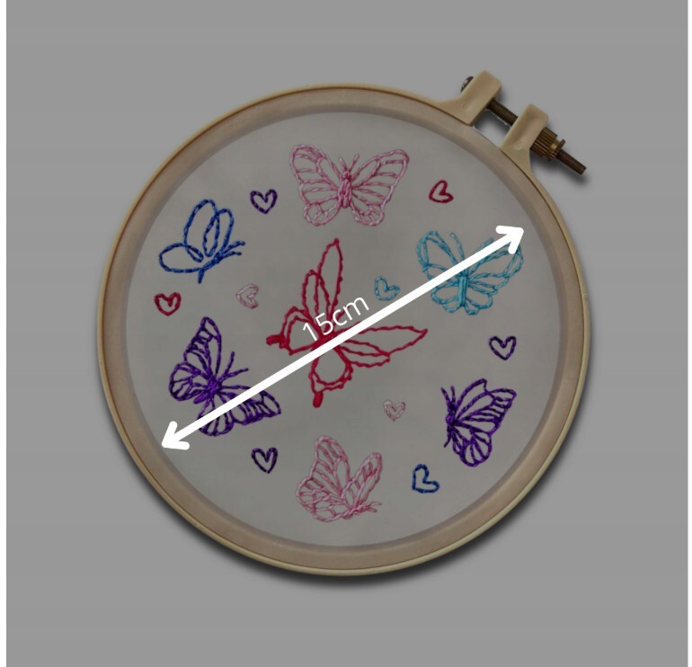 WOW BOX Kreatívna sada na vyšívanie Motýle