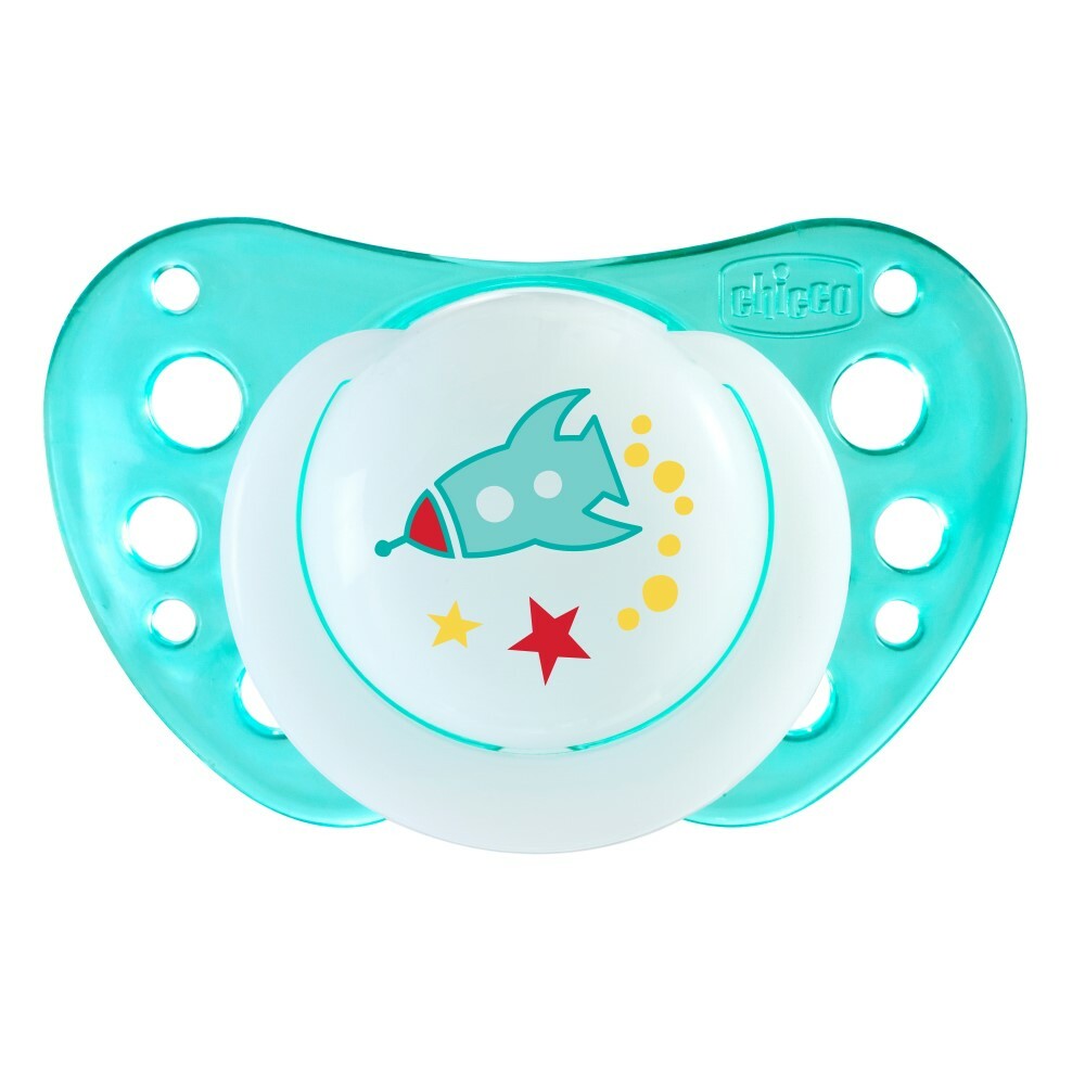 Chicco Physio Air Lumi Upokojujúci cumlík svietiaci v tme, 16m+