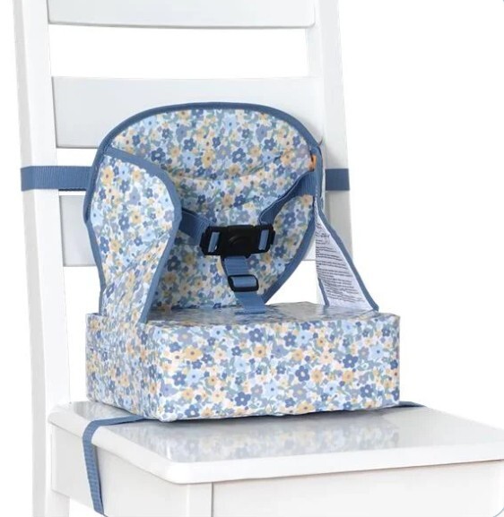 BabyToLove Cestovný podsedák Easy Up – Prenosná jedálenská stolička na cesty, Kvietky
