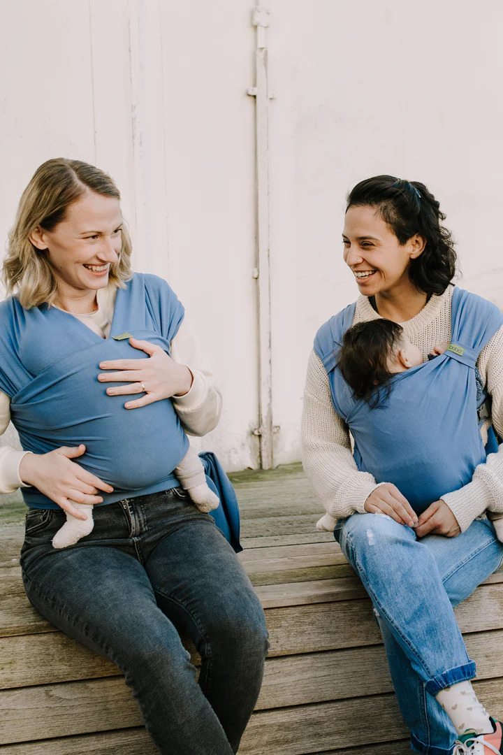 Boba Bliss V2 Hybridný ergonomický nosič a šatka 2v1 pre novorodencov (3,2-16kg) sv. modrá