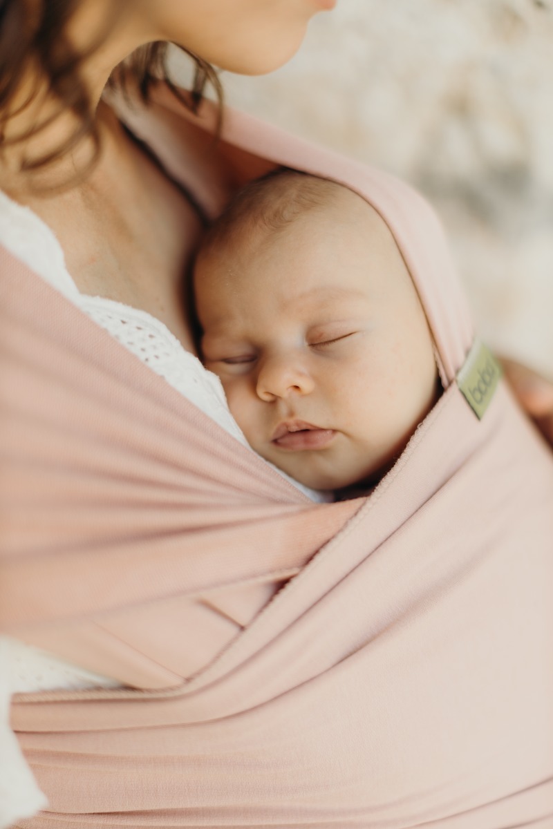 BOBA Wrap Šatka na nosenie detí, svetloružová