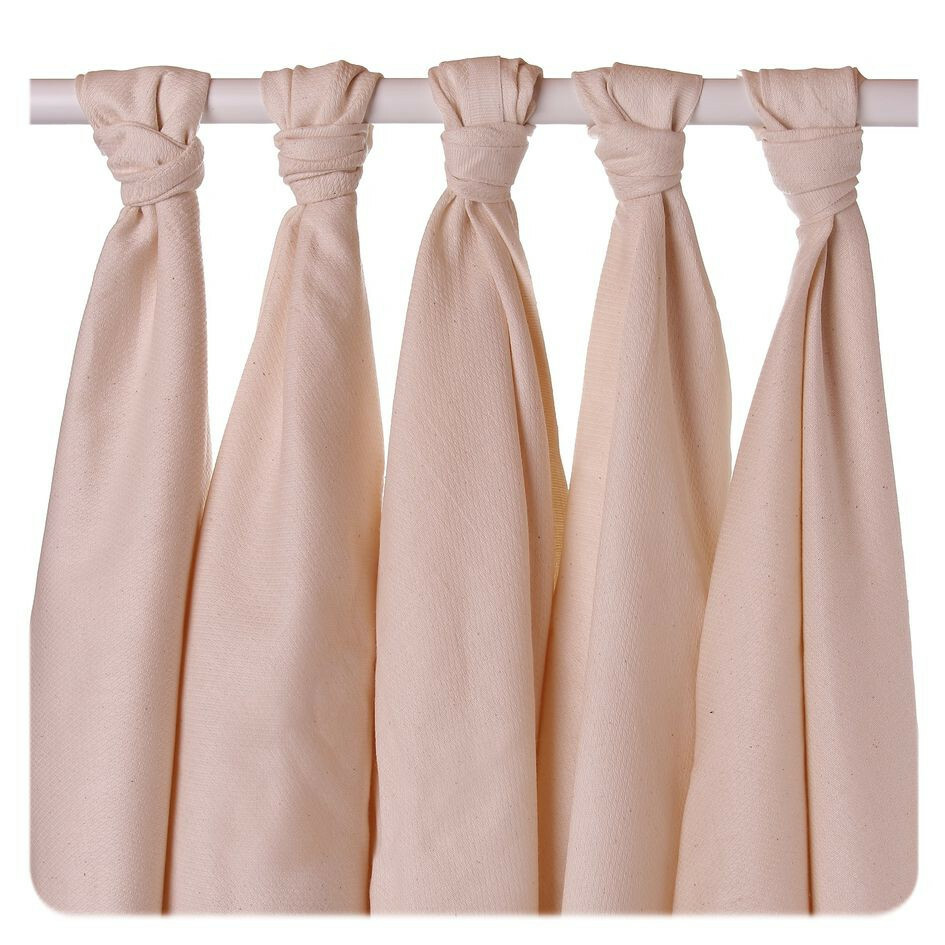 XKKO Organic Bird Eye - Natural, Plienky z biobavlny, 70x70