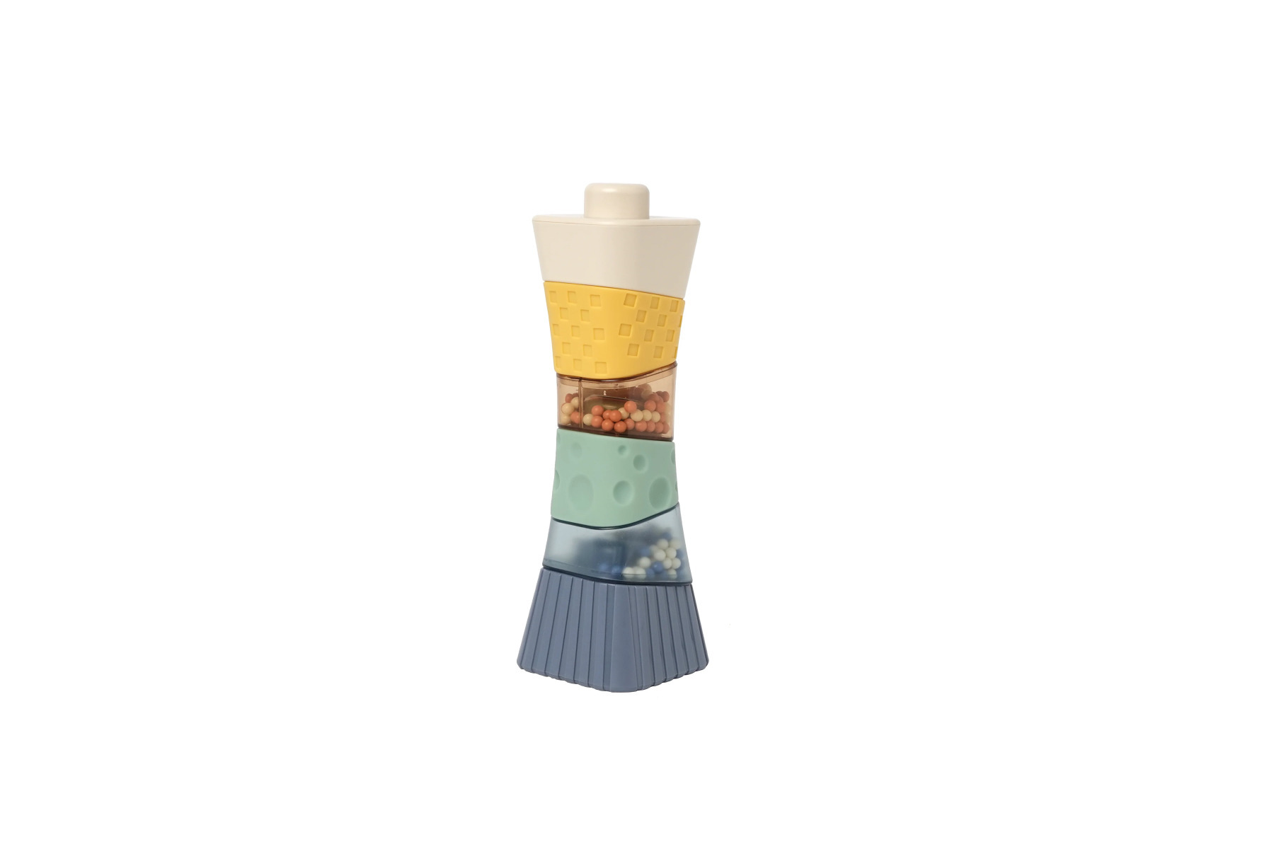 BabyToLove Sensory Stacking Tower Mäkká senzorická veža pre bábätká