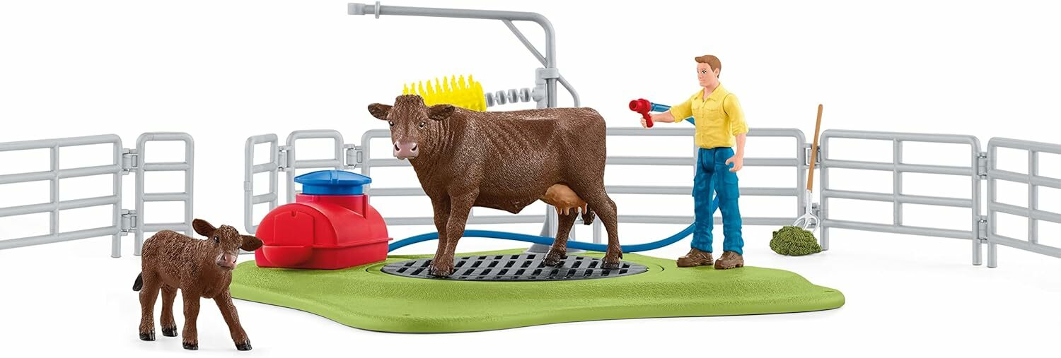 Schleich Umývacia stanica pre kravy
