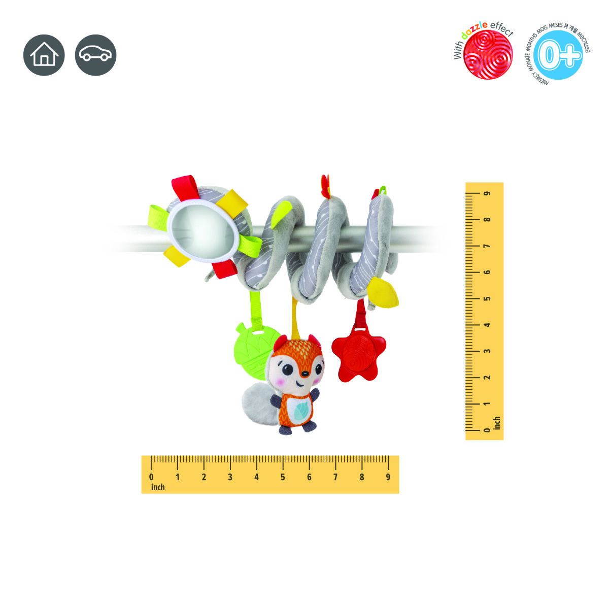 BenBat Vzdelávacia špirála do postieľky a kočíka