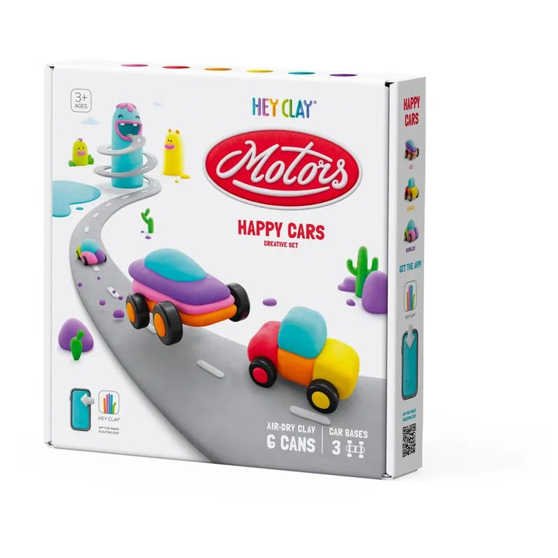 HEY CLAY Eco Cars Modelovacia hmota - Autá