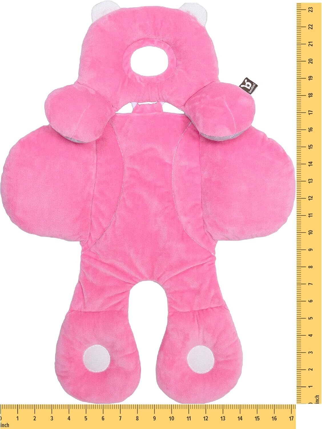Benbat Body Support– Ergonomická obojstranná vložka do autosedačky a kočíka, 0-12m, ružová