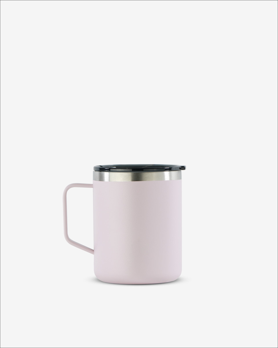 Runbott Mug Nerezový termohrnček s izoláciou, 400 ml, Pudrová Ružová