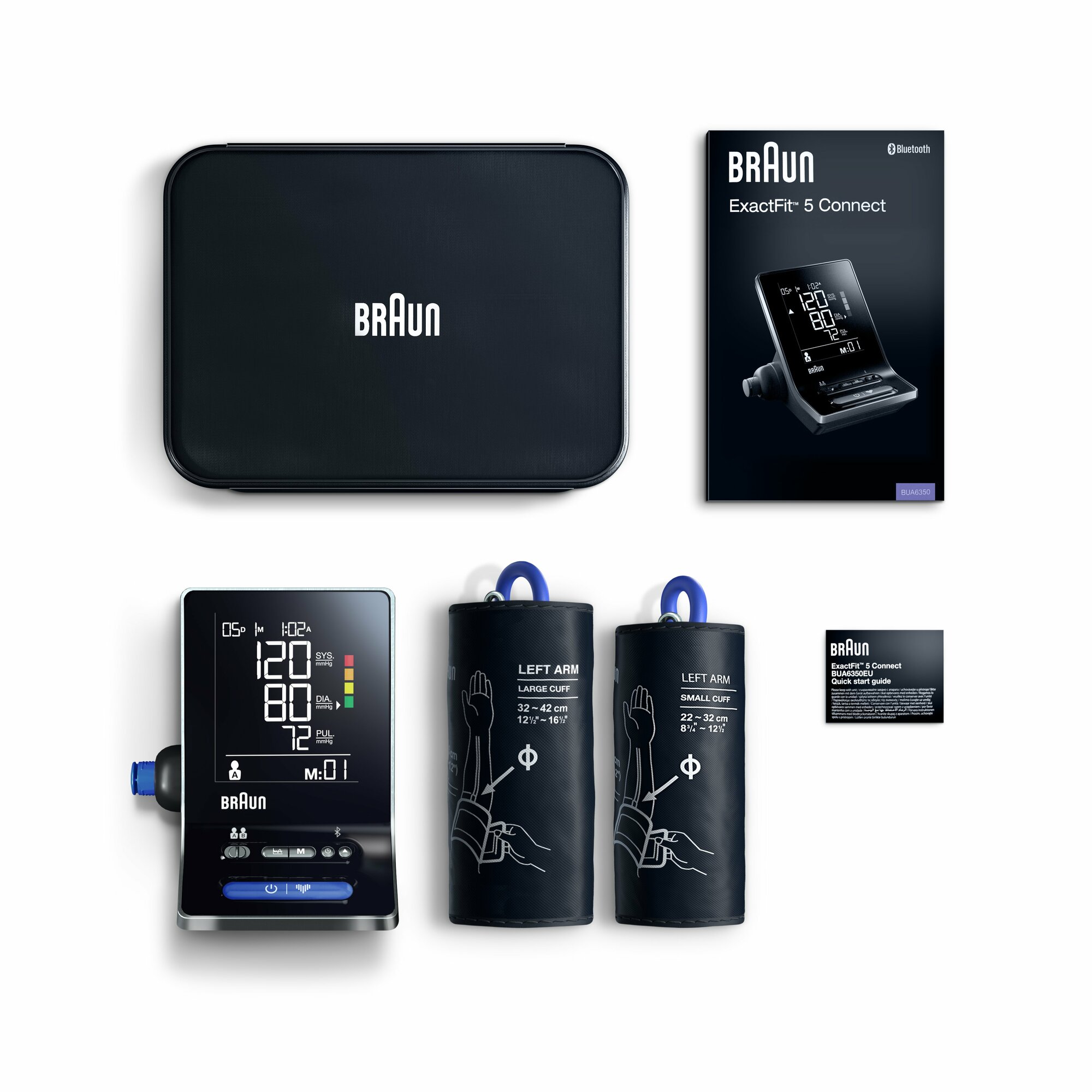 BRAUN EXACTFIT™ 5 CONNECT BUA6350, Ramenný tlakomer s funkciou Bluetooth