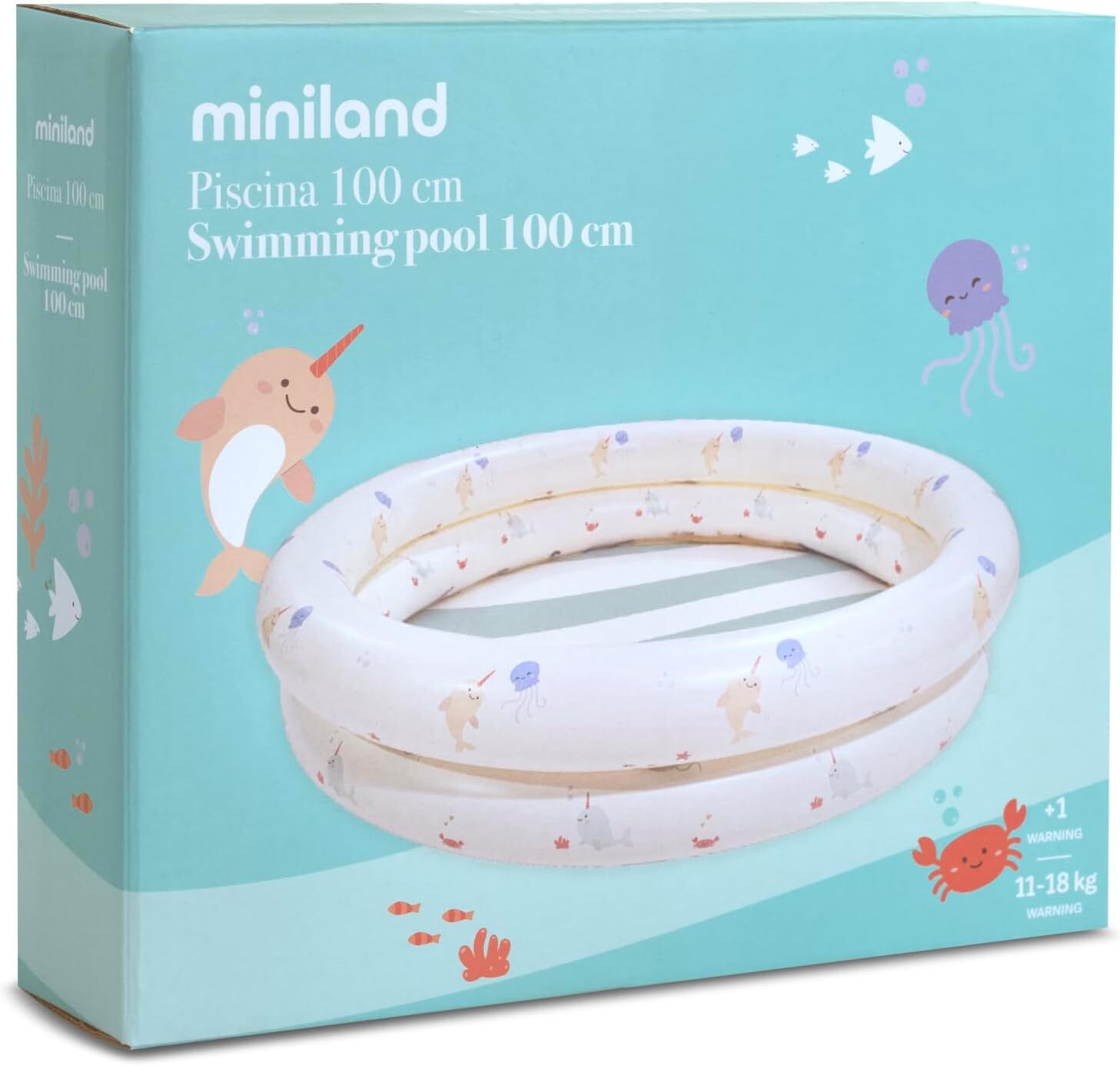 MIniland Swim Nafukovací bazén pre deti,  100 cm