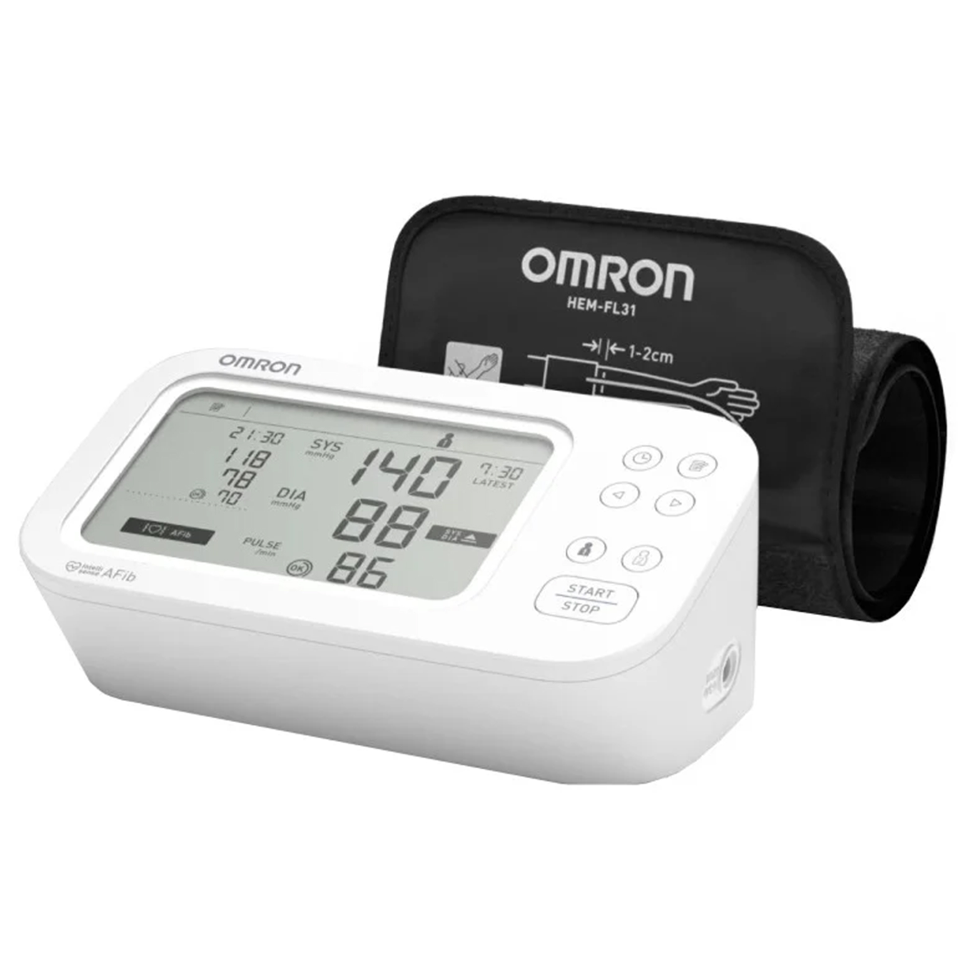 OMRON M6 Comfort AFIB Digitálny ramenný tlakomer s 360° manžetou (Pamäť 2×100)