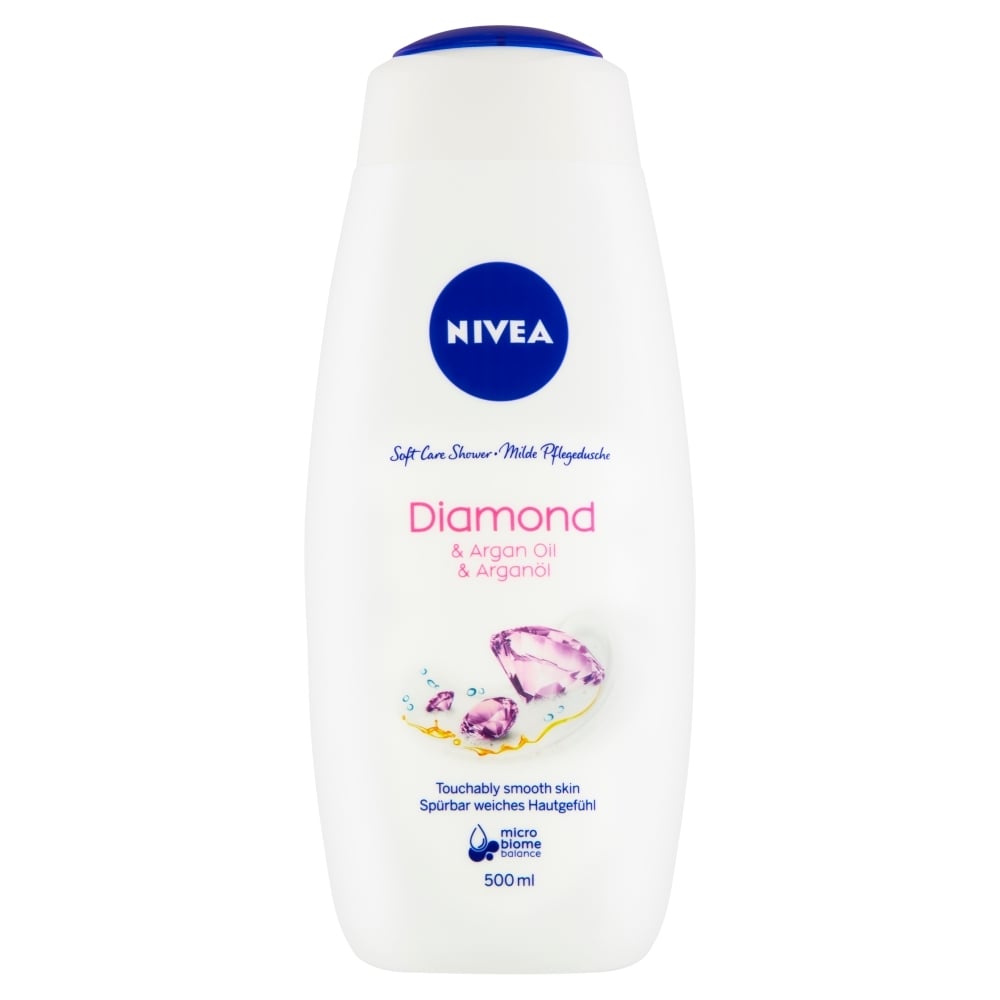 NIVEA Diamond & Argan Oil Ošetrujúci sprchovací gél, 500 ml