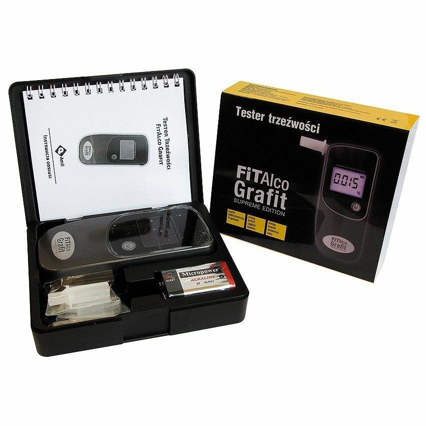 Amii Fitalco Grafit Alkohol tester + 10 náustkov