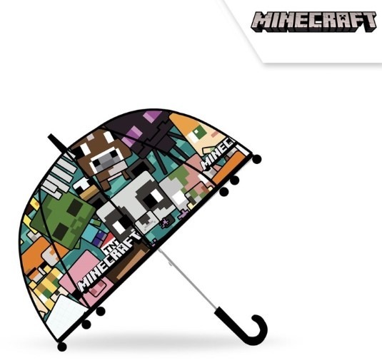 Kids Euroswan Priehľadný dáždnik, Minecraft, 48cm