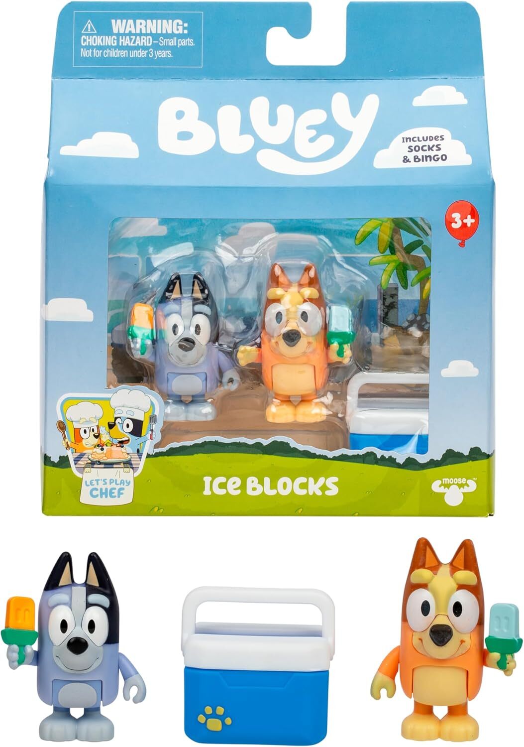 BLUEY Mini set na hranie - Figúrky s nanukmi a chladničkou