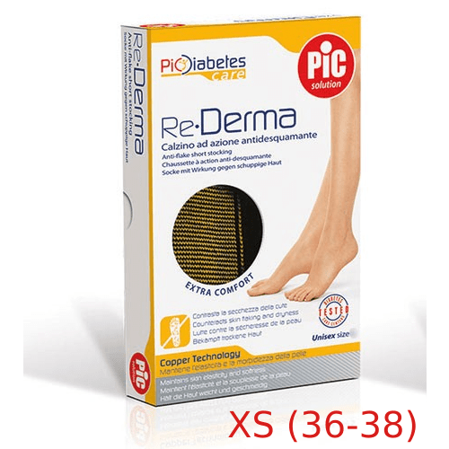PIC Solution Re-Derma XS, ponožky pre diabetikov, unisex, veľ. XS (36-38)