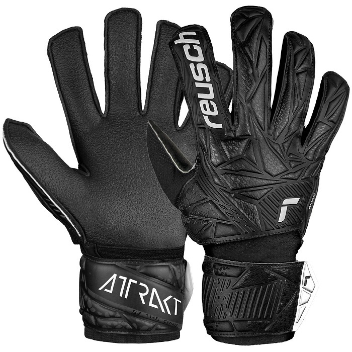 Reusch Attrakt Solid Junior Detské brankárske rukavice, čierne, veľ. 5