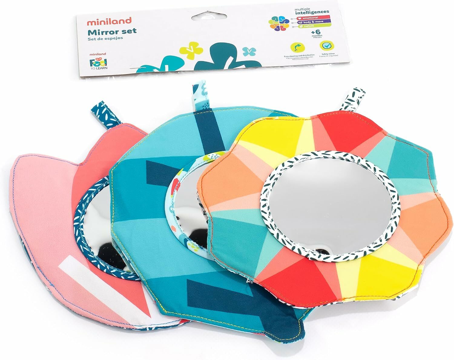 Miniland Senzorické zrkadlo pre bábätká - List
