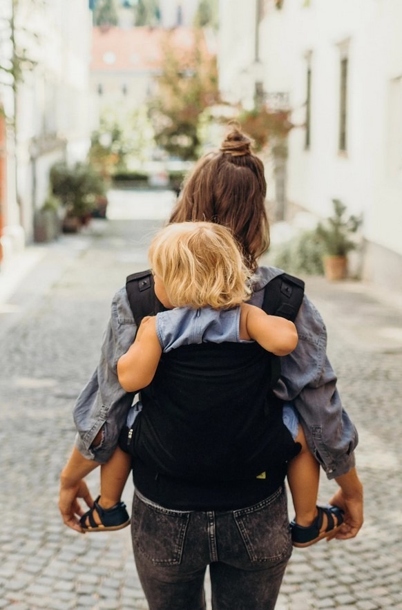 Boba X Detský nosič, čierna