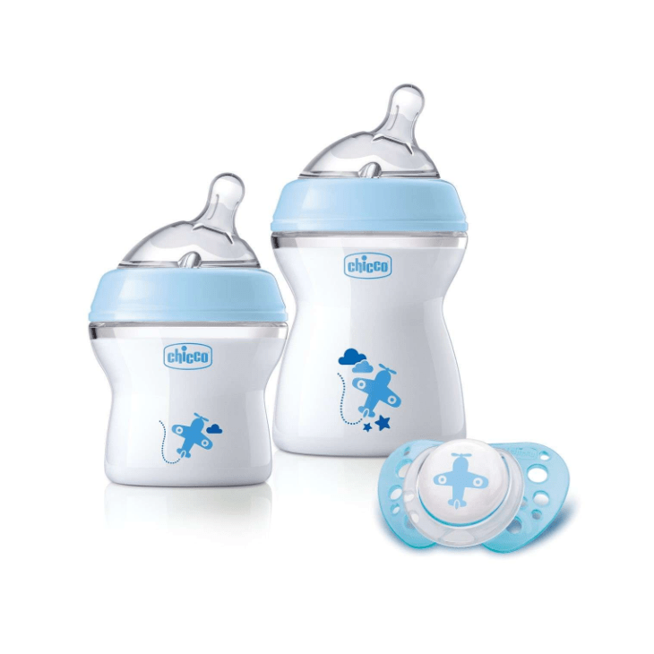 Chicco Set na kŕmenie pre dieťa 0m+, modrá