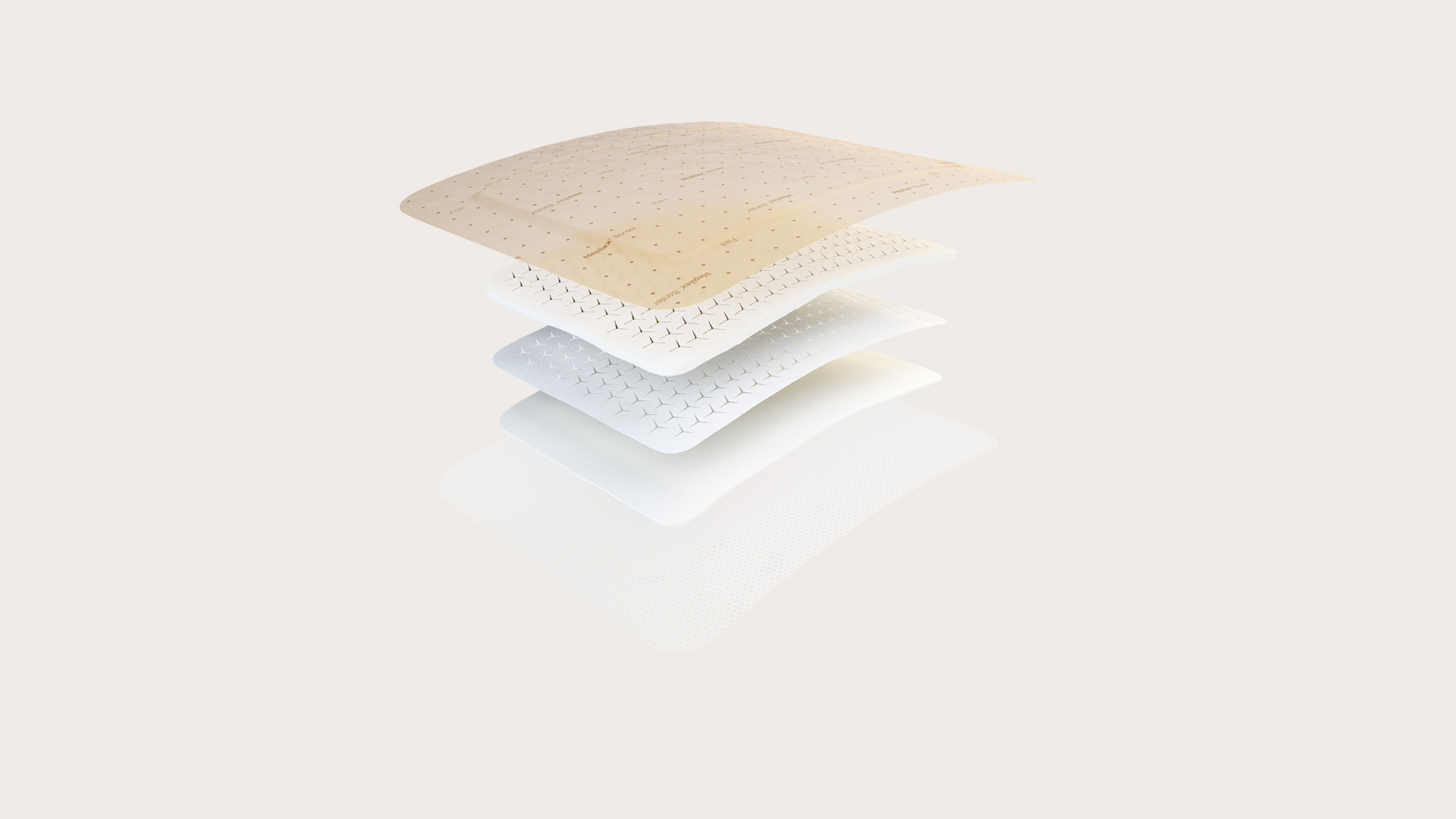 Molnlycke Mepilex Border FLEX obväz 7,5 x 7,5cm, 5 ks