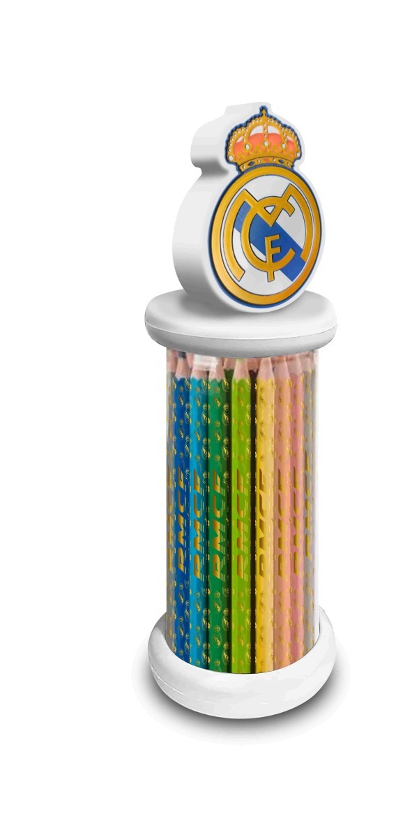 Kids Euroswan Súprava 12 farbičiek s vrchnákom Real Madrid