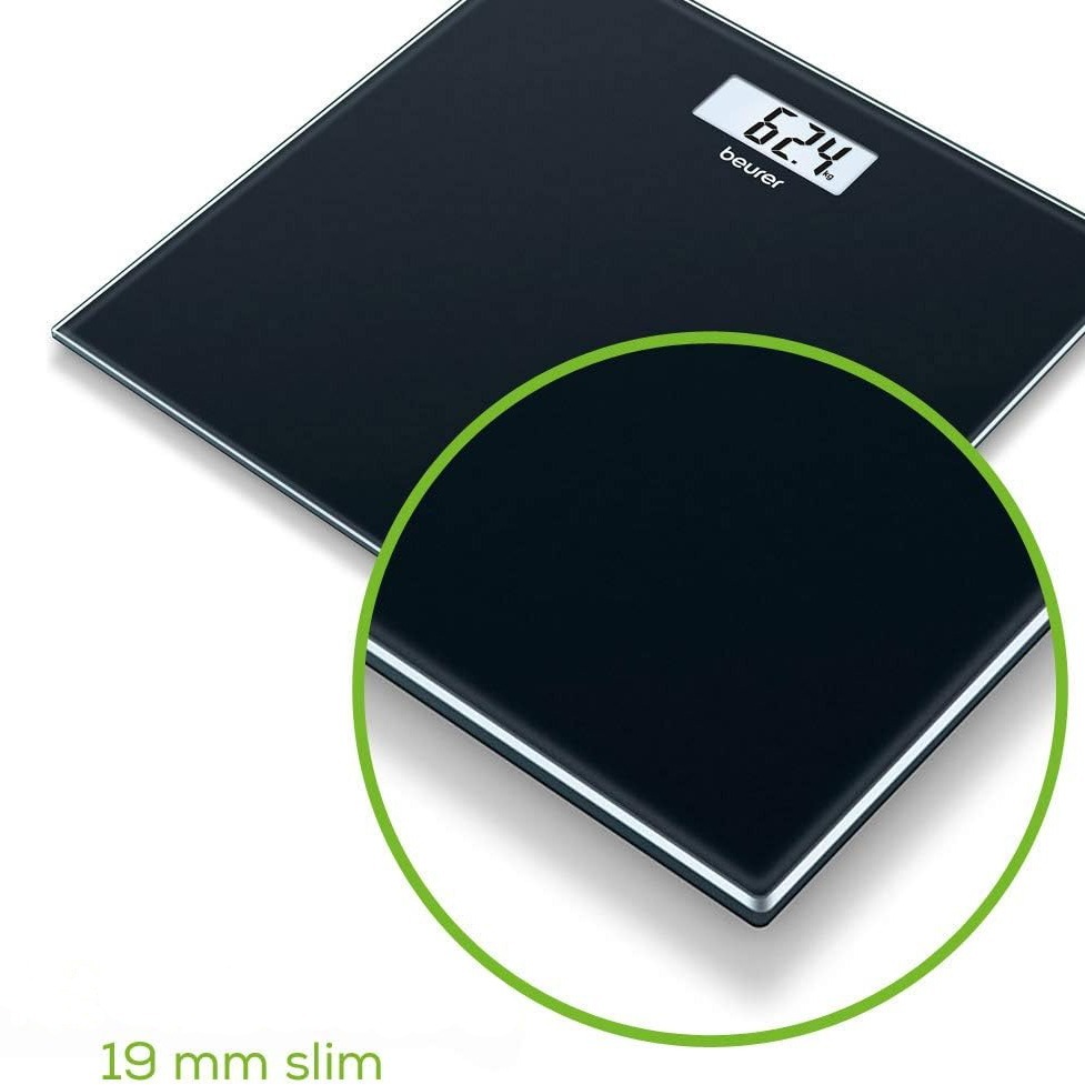 BEURER GS 10 Sklenená kúpeľňová váha, čierna