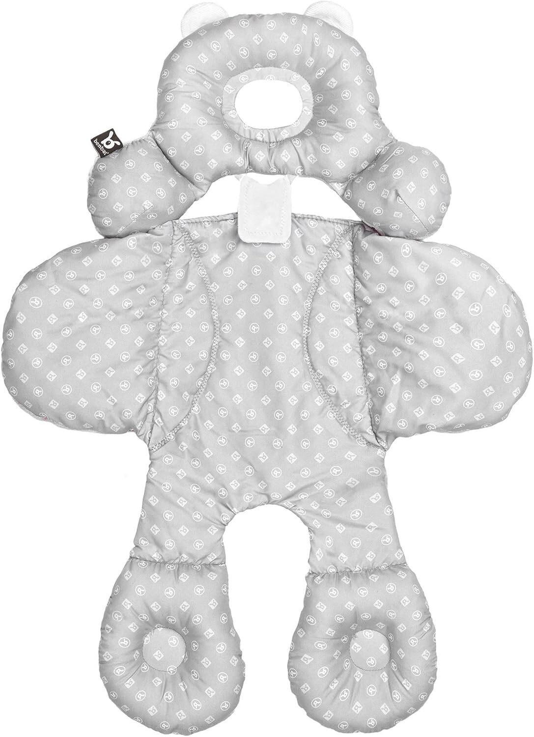 Benbat Body Support– Ergonomická obojstranná vložka do autosedačky a kočíka, 0-12m, šedá