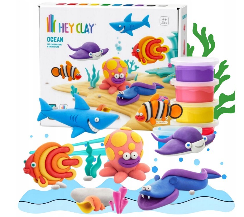 HEY CLAY Ocean Modelovacia hmota set, Oceán