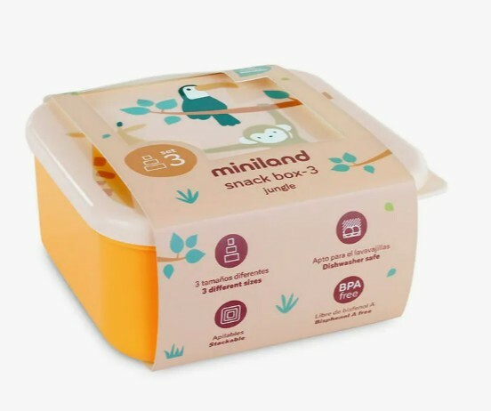 Miniland Sada 3 nádob na jedlo - Džungľa