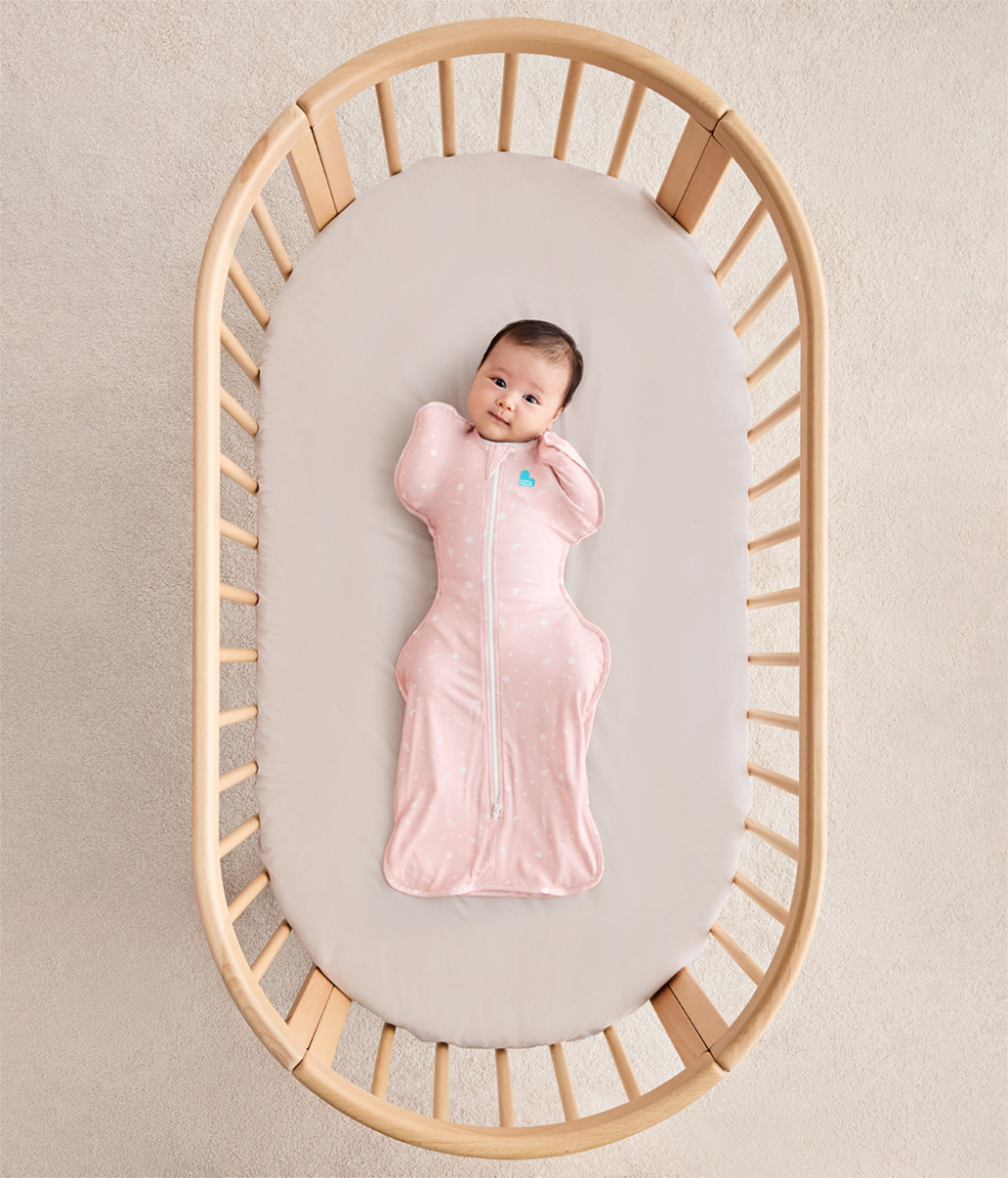 Love To Dream Swaddle UP 50/50, spací vak, veľkosť S, ružový vesmír, 2 FÁZA,