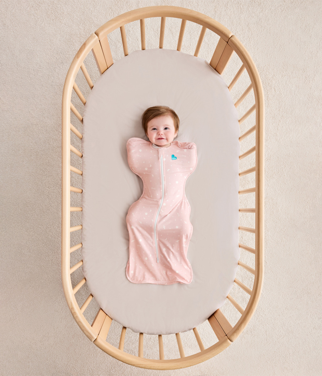 Love To Dream Swaddle UP 50/50, spací vak, veľkosť S, ružový vesmír, 2 FÁZA,