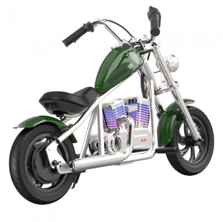 Hyper Gogo Pioneer C12 APP Detská el. motorka s aplikáciou, BT, RGB podsvietenie, zelená