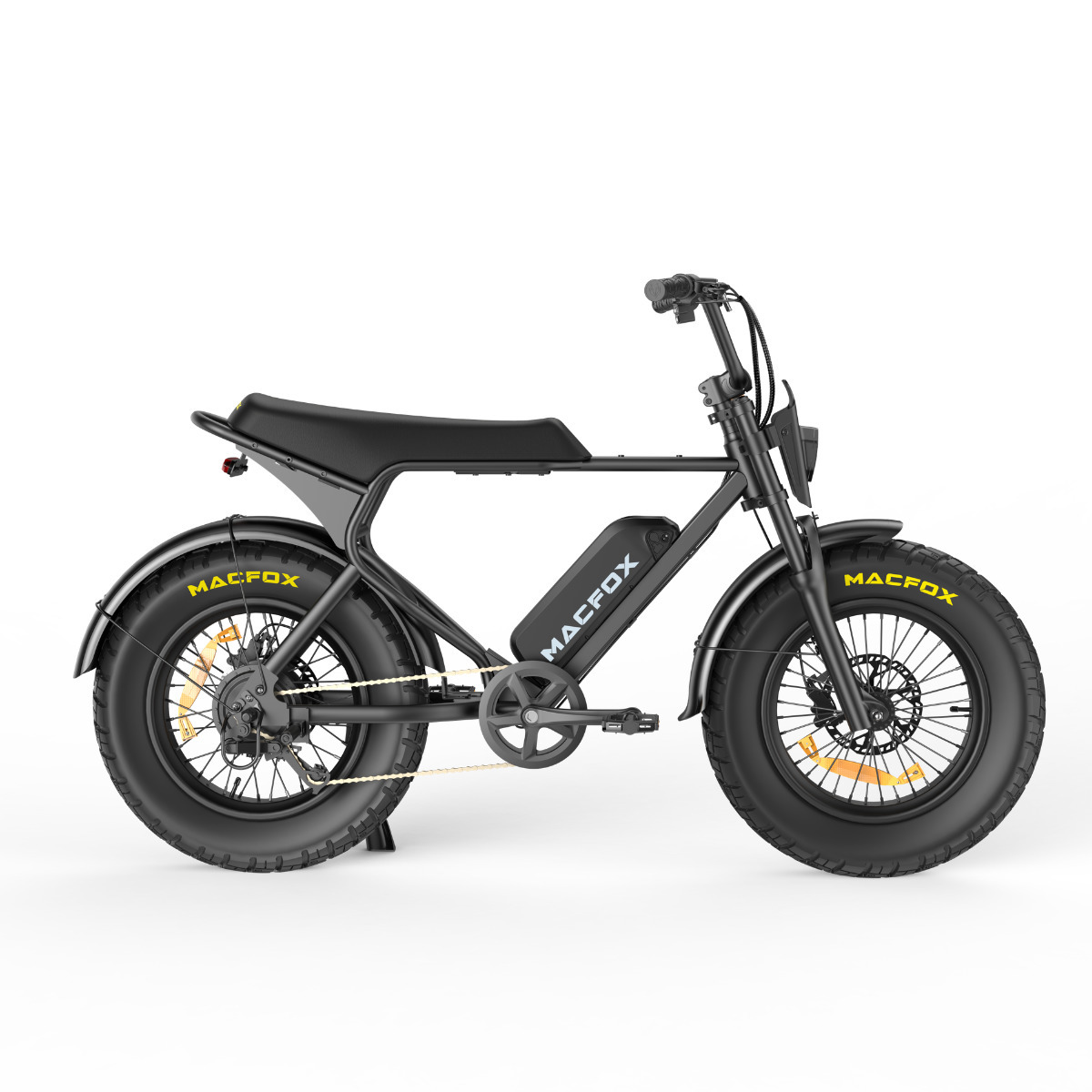 Macfox X7L Elektrický bicykel (All-Terrain), Vysoký výkon, Fat Tire, Long Range, čierny