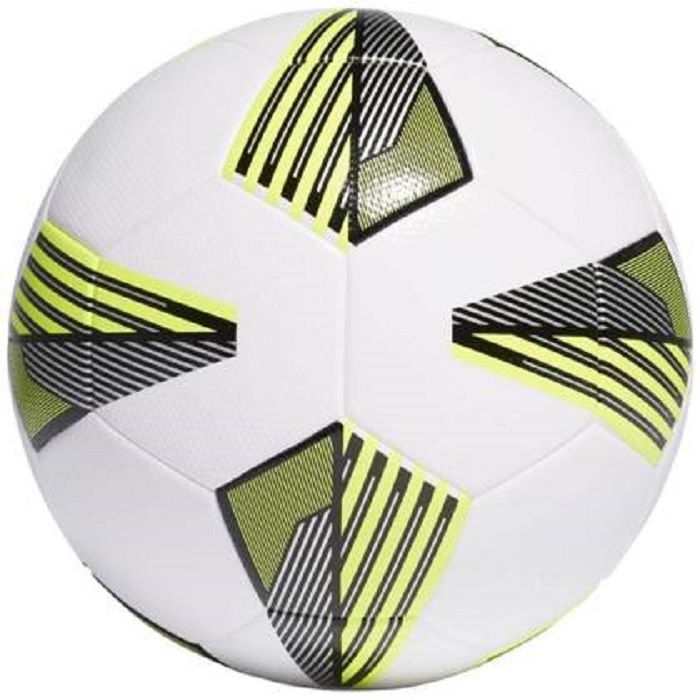 Adidas Tiro League TSBE 4 Tréningová/rekreačná futbalová lopta, biela, čierna, žltá