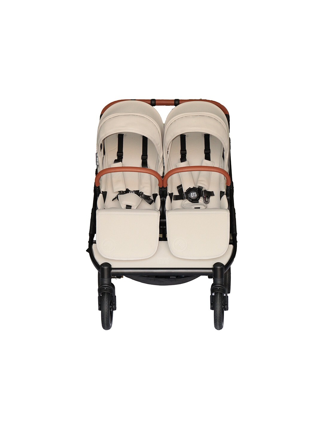Baby Monsters Kočík pre dvojičky Easy Twin 5 – River Grey