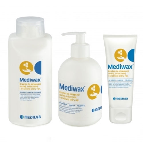Medilab Mediwax  Emulzia na ruky a telo s včelím voskom pre suchú a citlivú pokožku, 500ml