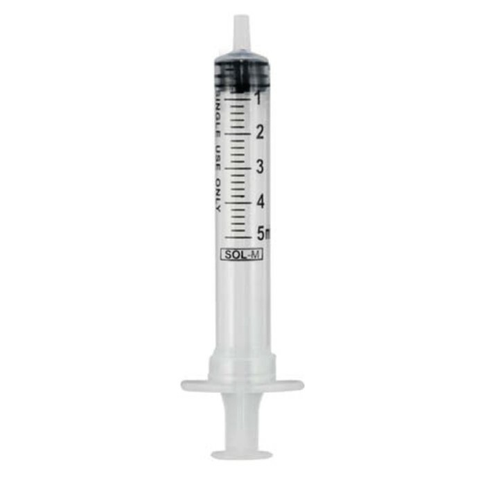 SOL-M Trojdielna striekačka Luer koncentrická, 10 ml, 100 ks