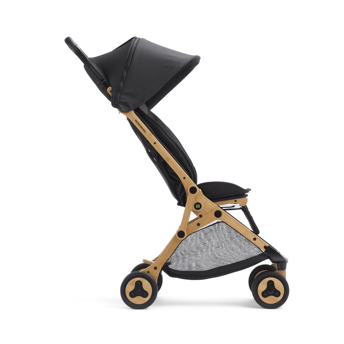 Mozomoza Panda Bambusový športový kočík - Čierny